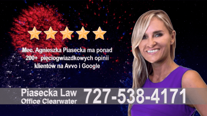 Clearwater Polish attorney, Polish lawyer, Polski Prawnik, Polski Adwokat, Agnieszka Piasecka, Aga Piasecka, Florida